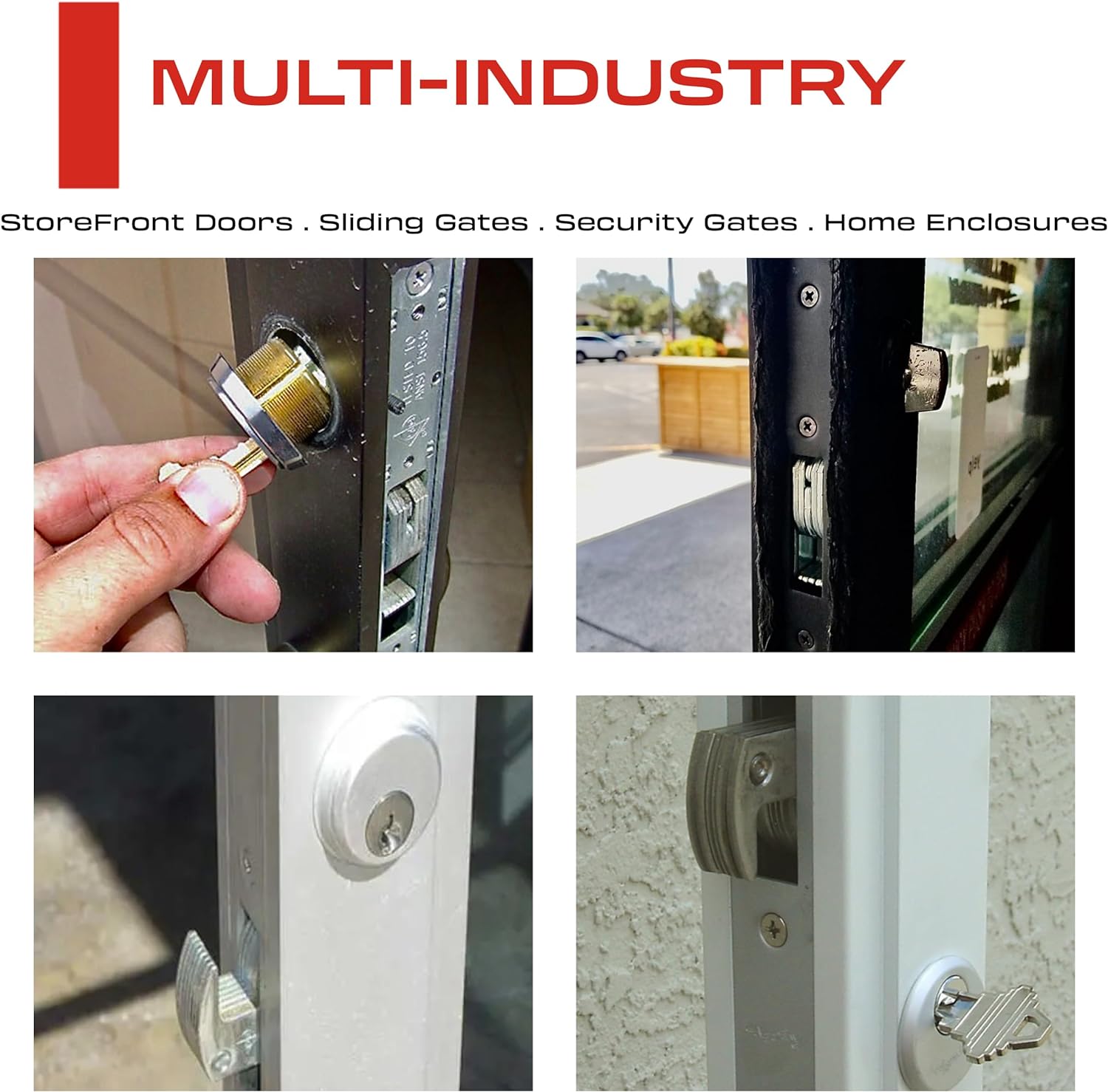 Sliding Gate Hook Mortise Lock & Weldable Steel Box Single Cylinder