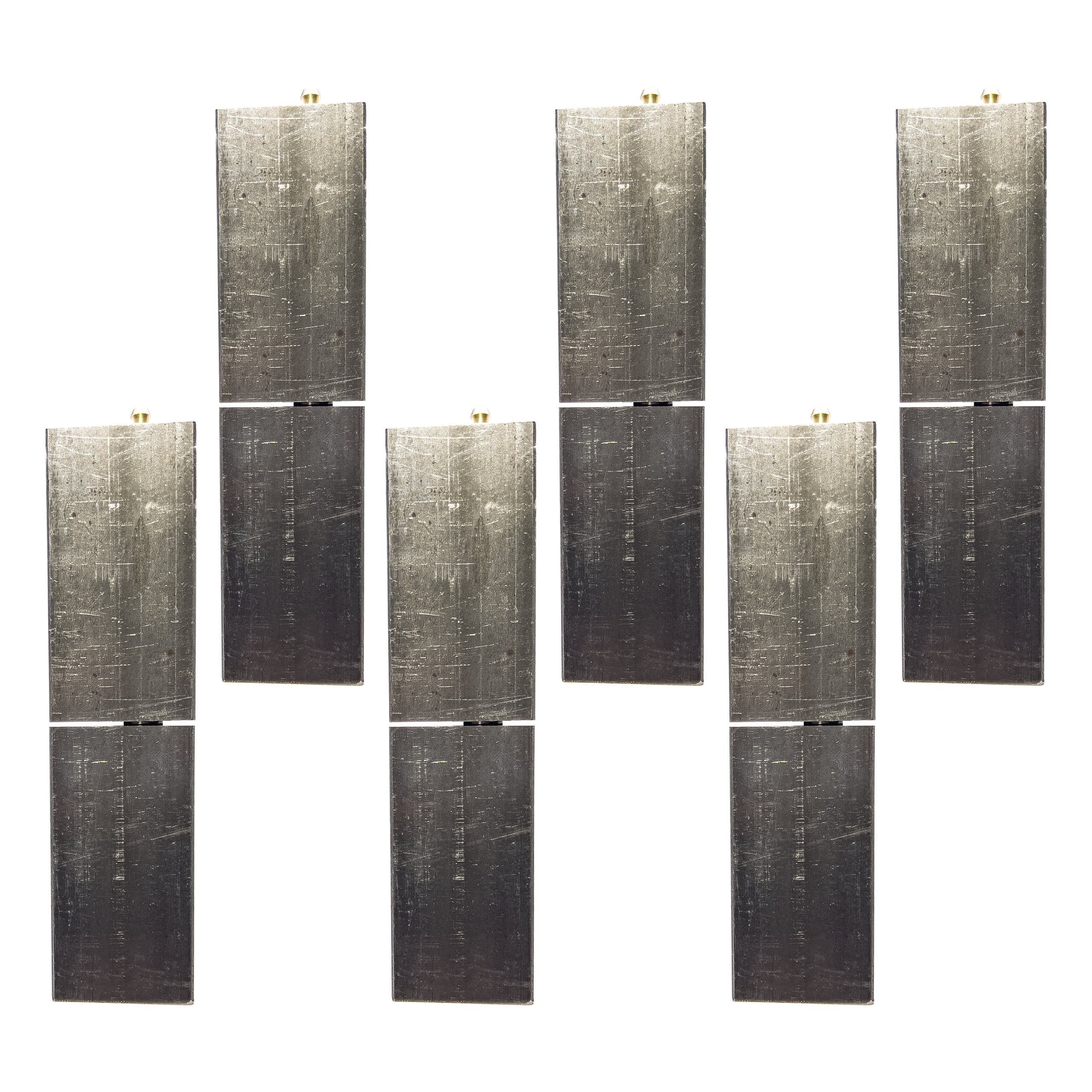 Sidco Supply 7” Inch Weldable Rectangle Hinges – Heavy Duty Gate Hinges – Weld On Hinges – Weld On Gate Hinges – Square Hinges Weld On