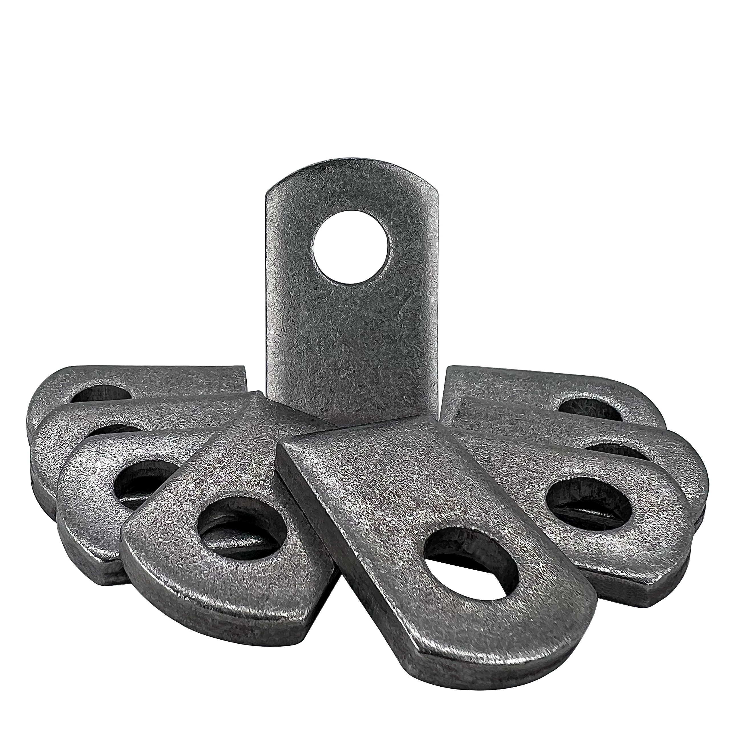 Welding Tabs Metal Weld On Steel Tab 1” W, 1 .5” H , 3/8” Hole, 5mm 3/16” - Heavy Duty